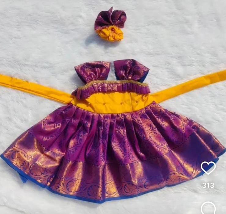 Yellow And Purple Frock