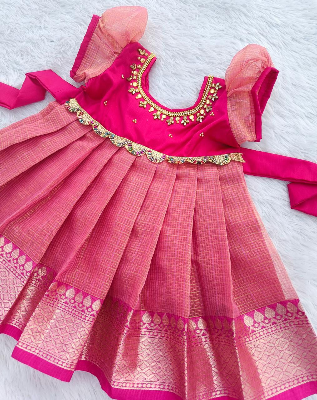 Rani PInk & Baby Pink Frock