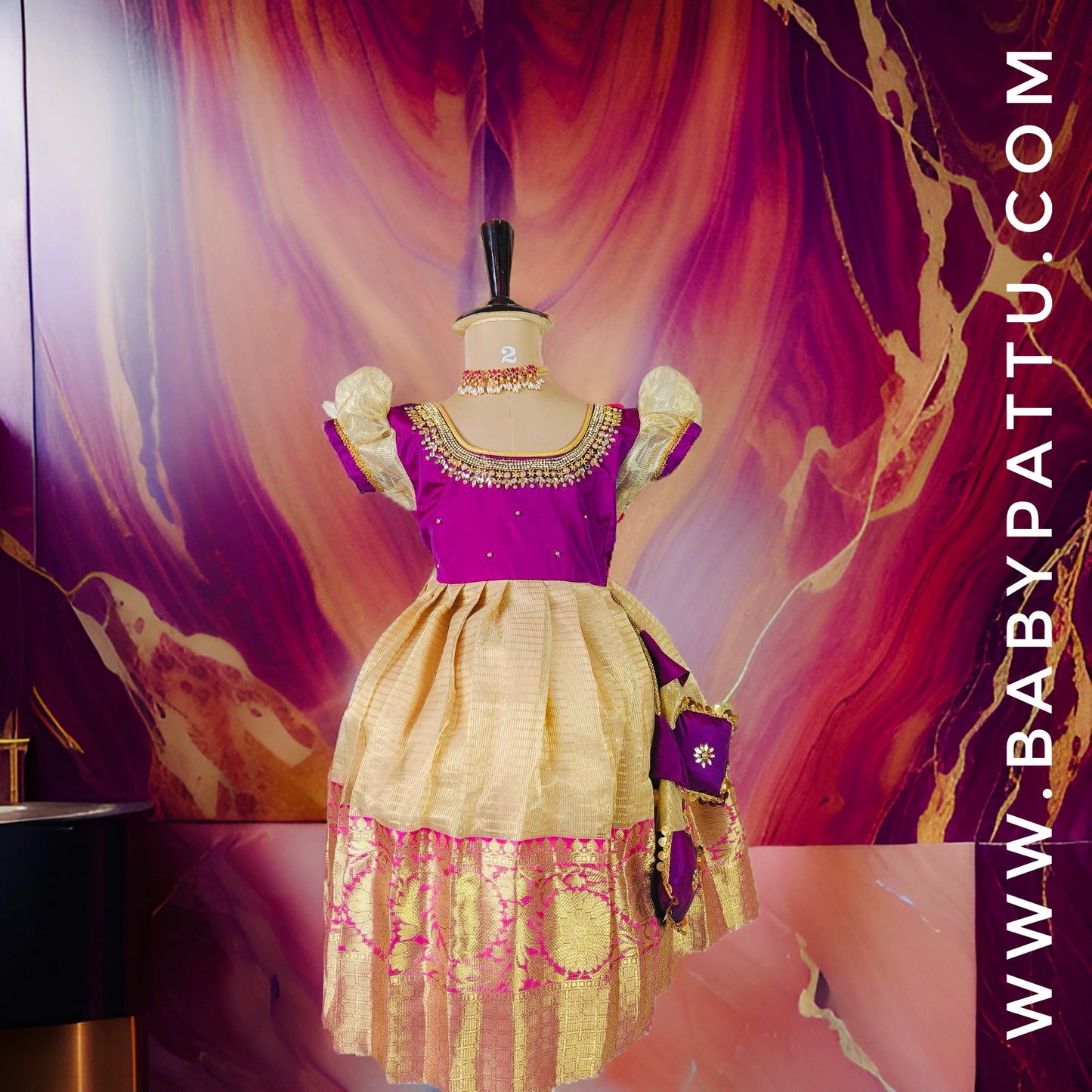 Purple & Gold Frock