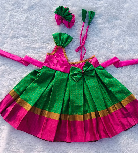 Pink & Green Frock