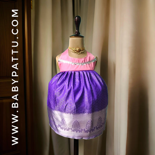Baby pink & Lavender frock