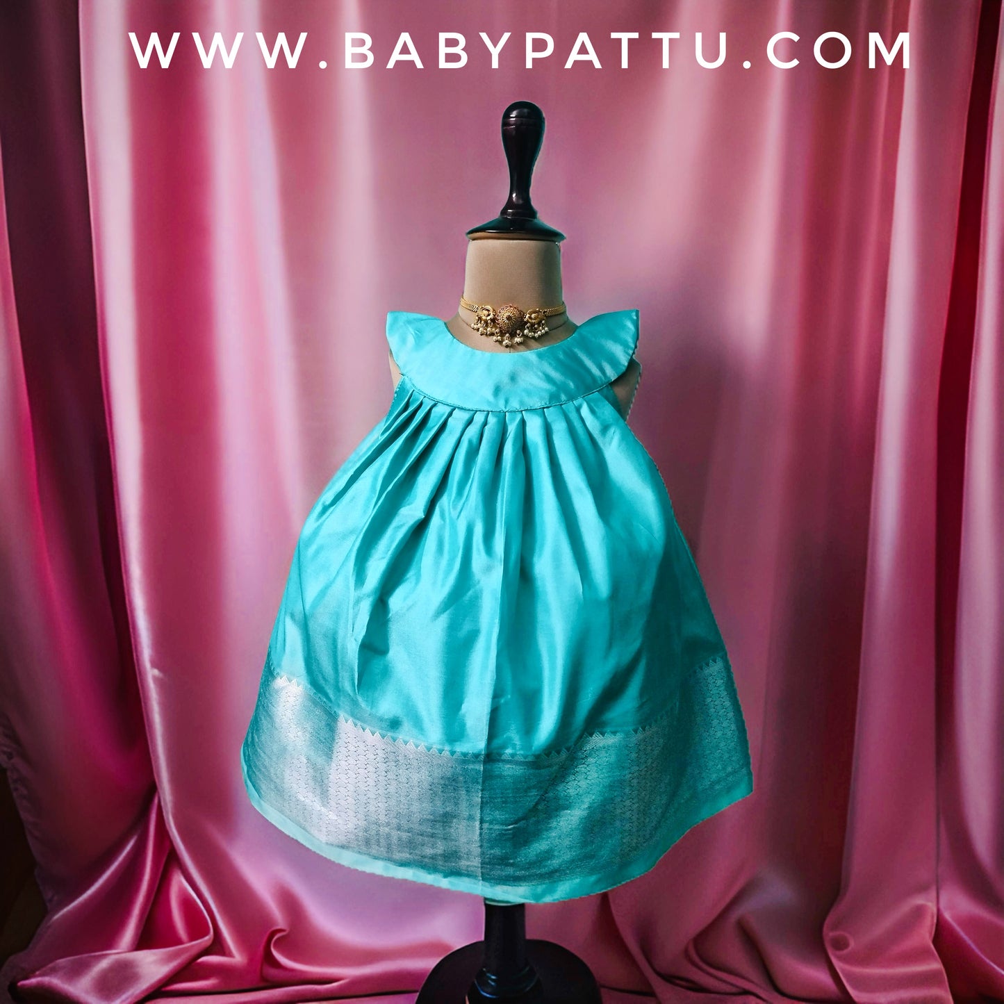 Sea green cute frock