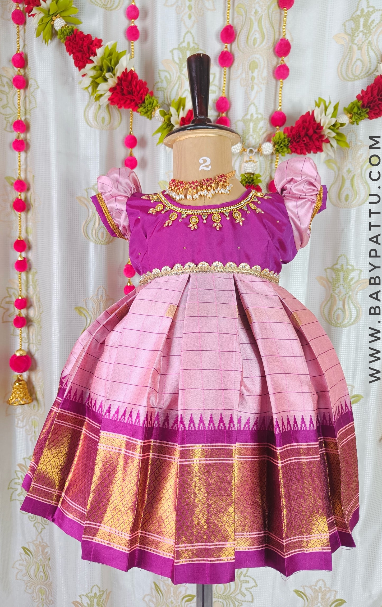 Purple & Pink frock Diwali Collection