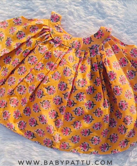 Floral Yellow Frock