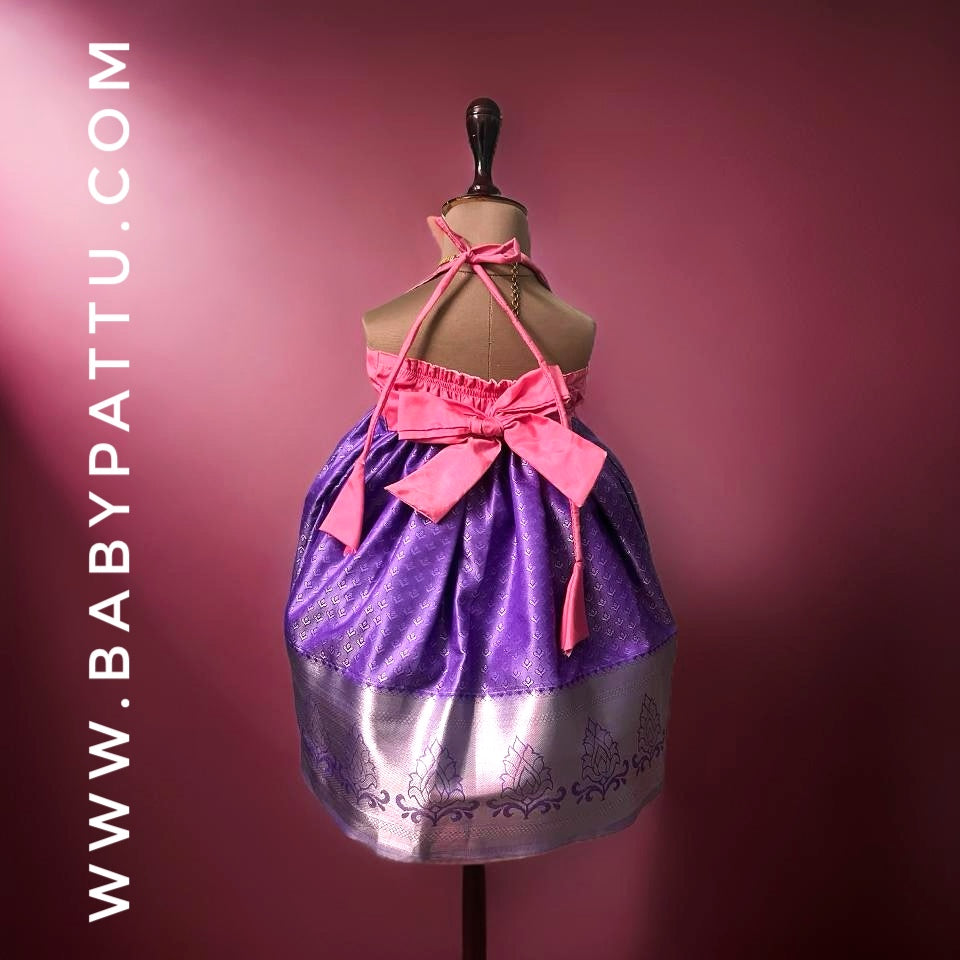 Baby pink & Lavender frock