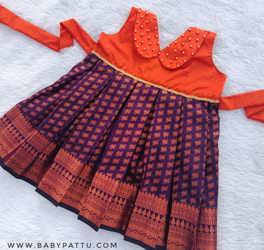 Orange & Wine Frock