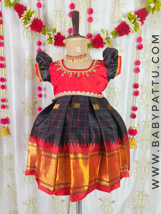 Red & Black frock Diwali Collection