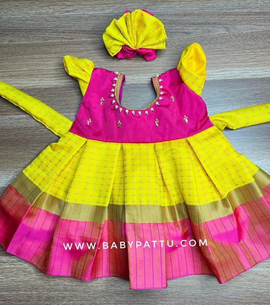 Pink & Yellow Frock