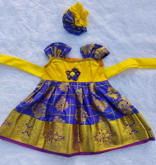 Yellow & Purple Frock