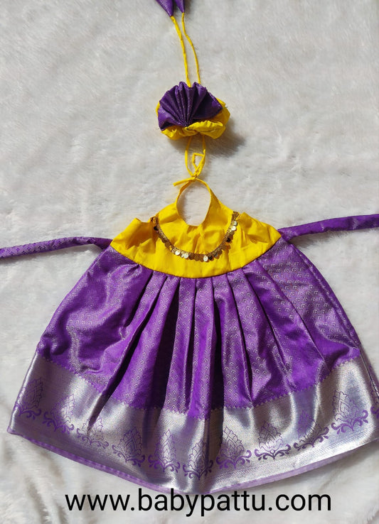 Yellow & Purple Frock